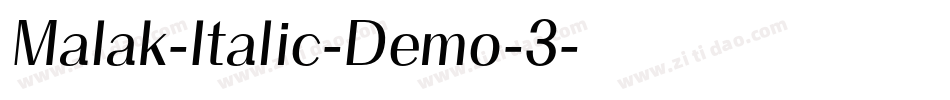 Malak-Italic-Demo-3字体转换
