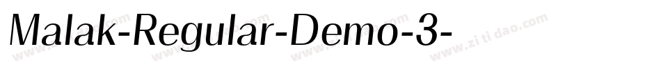 Malak-Regular-Demo-3字体转换