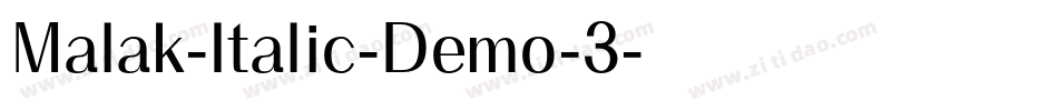 Malak-Italic-Demo-3字体转换