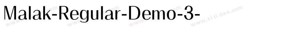 Malak-Regular-Demo-3字体转换