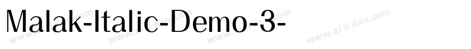 Malak-Italic-Demo-3字体转换