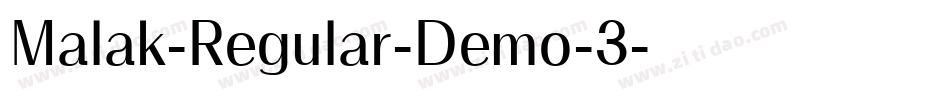 Malak-Regular-Demo-3字体转换