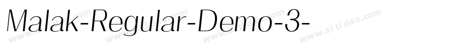 Malak-Regular-Demo-3字体转换