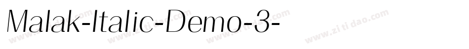 Malak-Italic-Demo-3字体转换