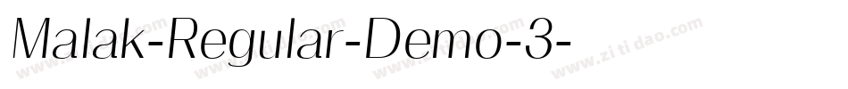 Malak-Regular-Demo-3字体转换