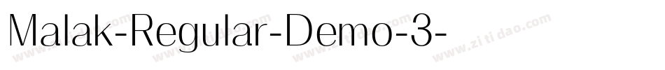 Malak-Regular-Demo-3字体转换