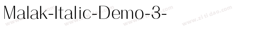 Malak-Italic-Demo-3字体转换