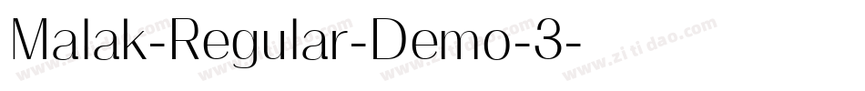 Malak-Regular-Demo-3字体转换
