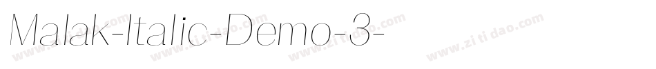 Malak-Italic-Demo-3字体转换