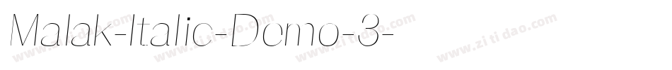 Malak-Italic-Demo-3字体转换