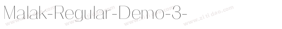 Malak-Regular-Demo-3字体转换