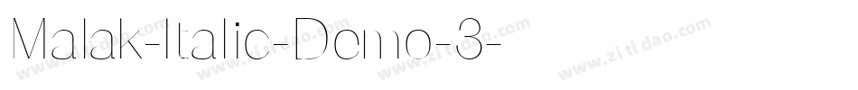 Malak-Italic-Demo-3字体转换