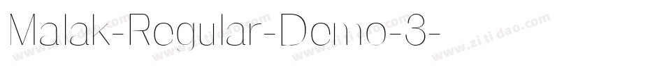Malak-Regular-Demo-3字体转换