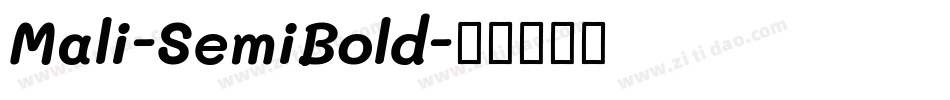 Mali-SemiBold字体转换