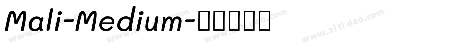 Mali-Medium字体转换