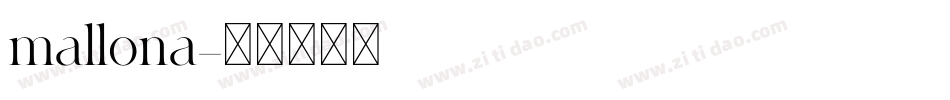 mallona字体转换