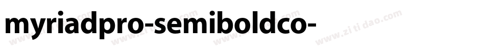 myriadpro-semiboldco字体转换