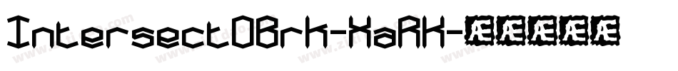 IntersectOBrk-XaRK字体转换
