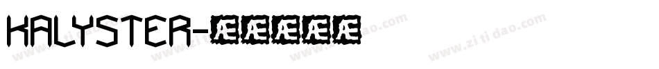 KALYSTER字体转换