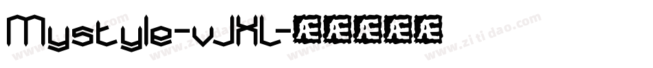 Mystyle-vJXL字体转换
