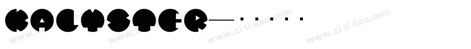 KALYSTER字体转换