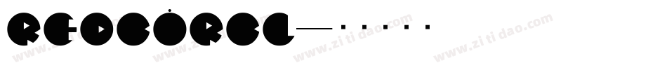 REDCIRCL字体转换