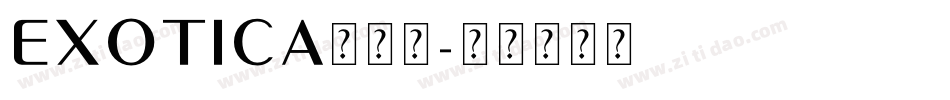 Exotica手机版字体转换