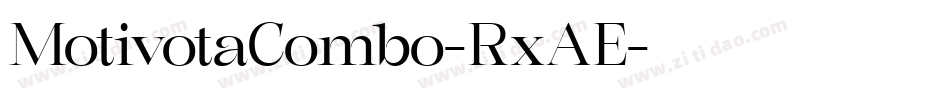 MotivotaCombo-RxAE字体转换