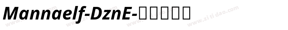 Mannaelf-DznE字体转换