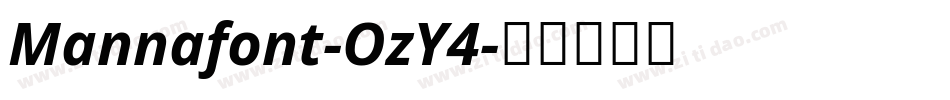 Mannafont-OzY4字体转换