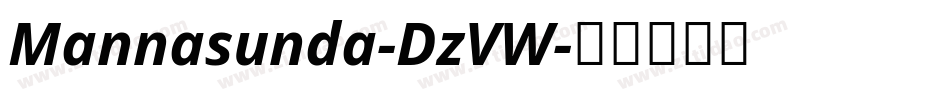 Mannasunda-DzVW字体转换