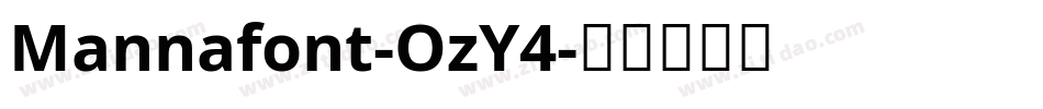 Mannafont-OzY4字体转换