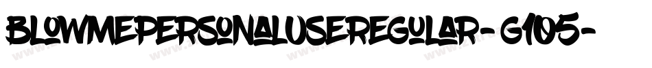 BlowMePersonalUseRegular-g105字体转换