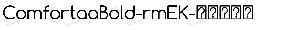 ComfortaaBold-rmEK字体转换
