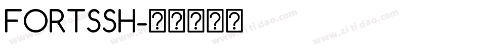FORTSSH字体转换