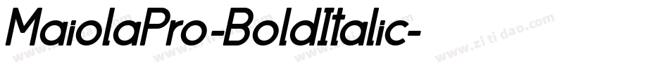 MaiolaPro-BoldItalic字体转换