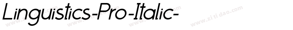 Linguistics-Pro-Italic字体转换