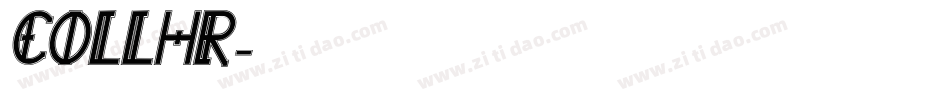 COLLHR字体转换