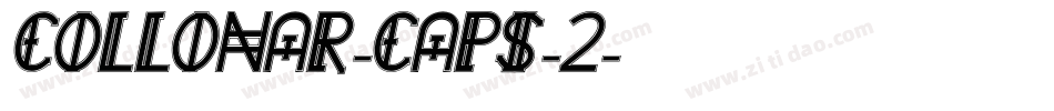 COLLONAR-CAPS-2字体转换
