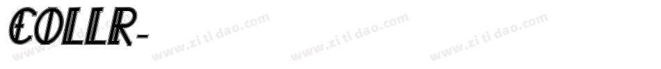 COLLR字体转换