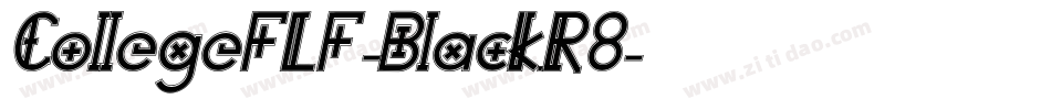 CollegeFLF-Black.R8字体转换