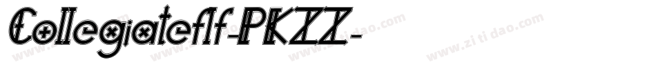 Collegiateflf-PKZZ字体转换