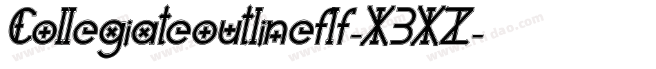 Collegiateoutlineflf-X3XZ字体转换