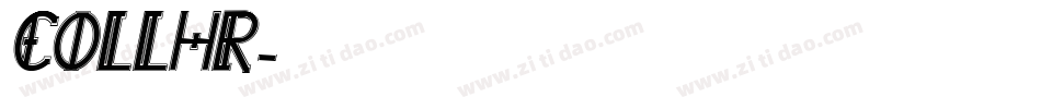 COLLHR字体转换