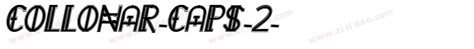 COLLONAR-CAPS-2字体转换