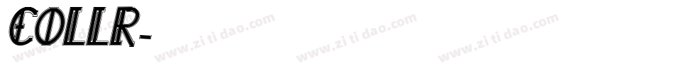 COLLR字体转换