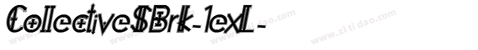 CollectiveSBrk-1exL字体转换