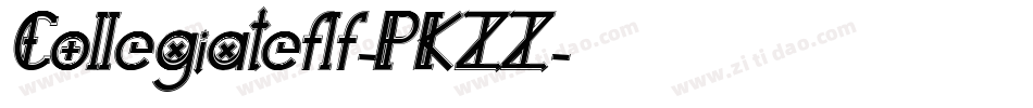 Collegiateflf-PKZZ字体转换