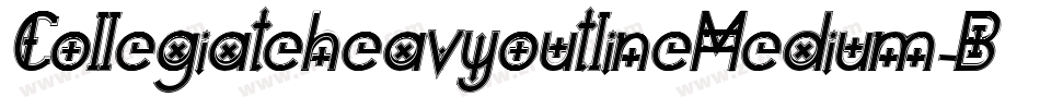CollegiateheavyoutlineMedium-B0yx字体转换