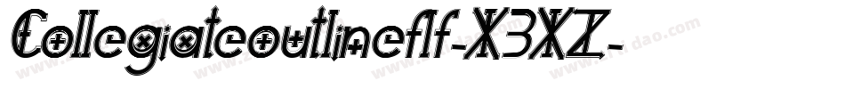 Collegiateoutlineflf-X3XZ字体转换